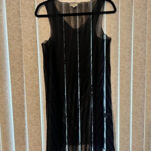 Alquema Black dress sheer size 2 oversized